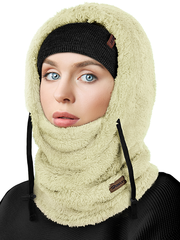 Ski Mask Fleece Balaclava, Windproof Face Mask Winter Warm Neck Cover Helmet Hood for Men Women