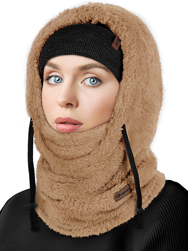 Ski Mask Fleece Balaclava, Windproof Face Mask Winter Warm Neck Cover Helmet Hood for Men Women