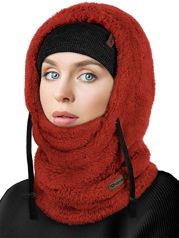 Ski Mask Fleece Balaclava, Windproof Face Mask Winter Warm Neck Cover Helmet Hood for Men Women