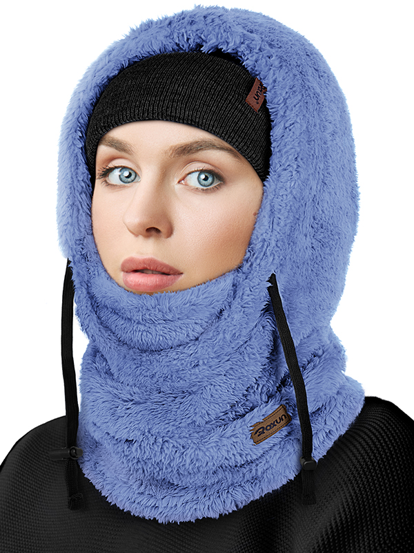 Ski Mask Fleece Balaclava, Windproof Face Mask Winter Warm Neck Cover Helmet Hood for Men Women