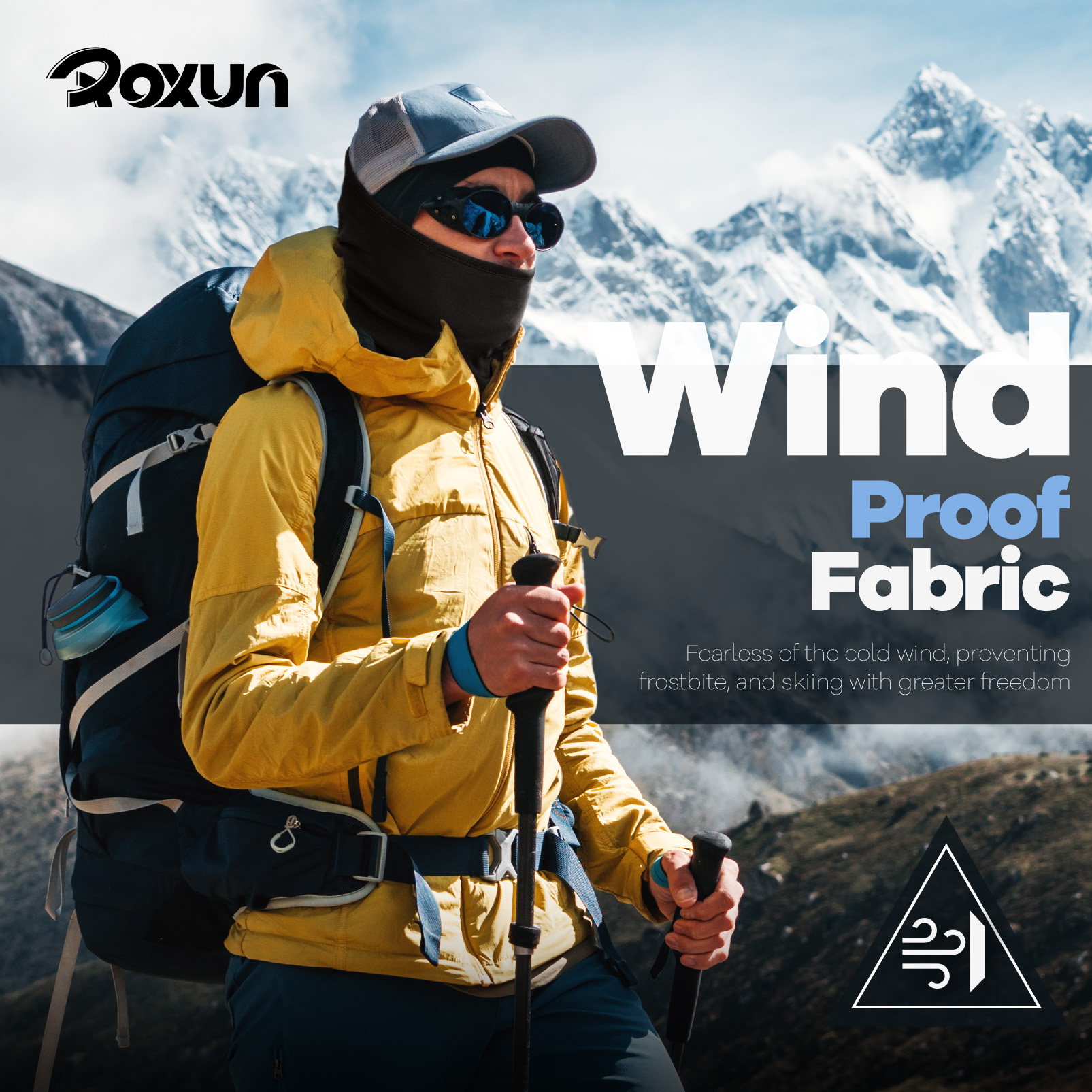 Balaclava Ski Mask, 5 Pack Neck Gaiter Motorcycle Scarf Cold Winter Warm Windproof Men/Women