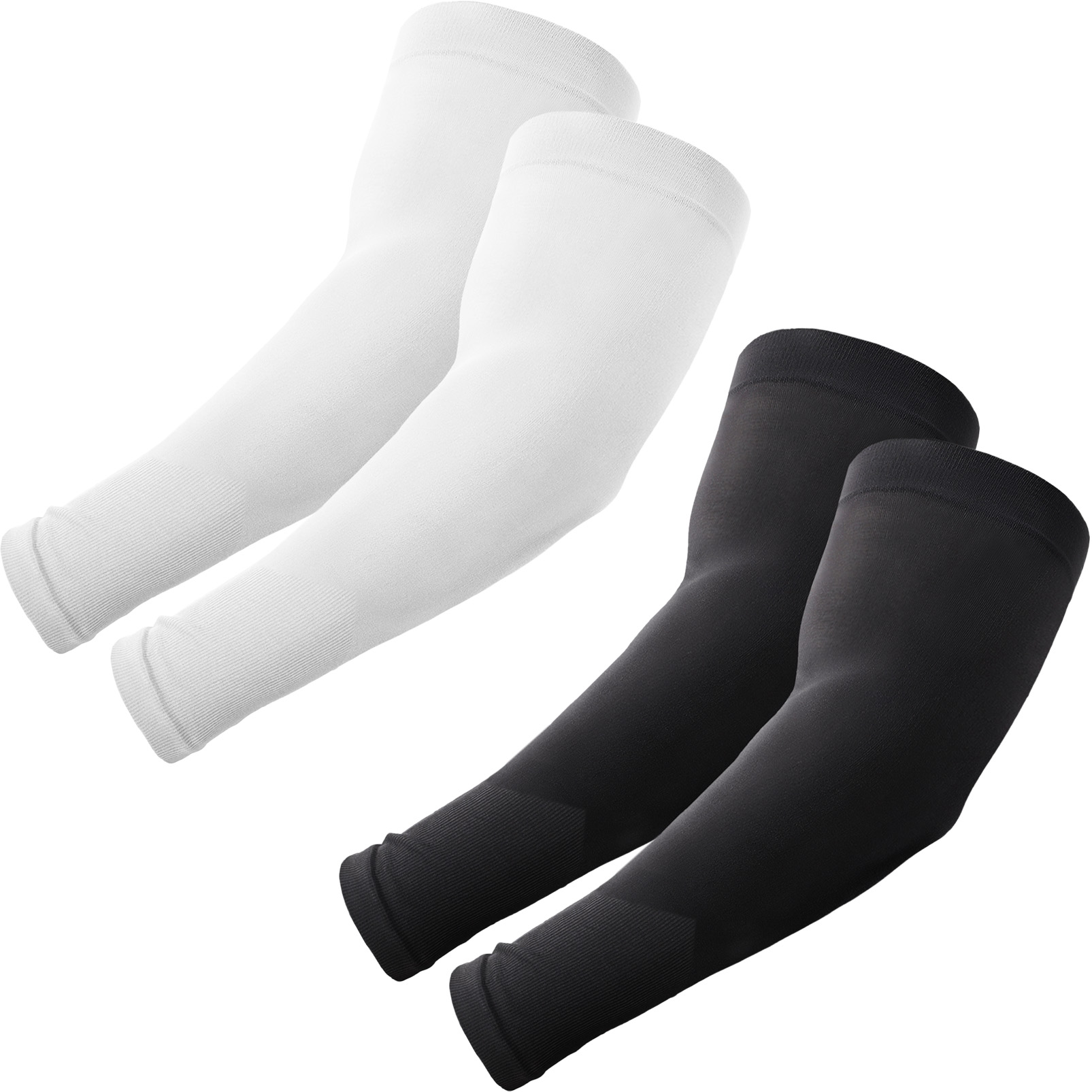 Plus Size Arm Sleeves, UV Sun Protection Cooling Sports Arm Cover Compression for Men/Women