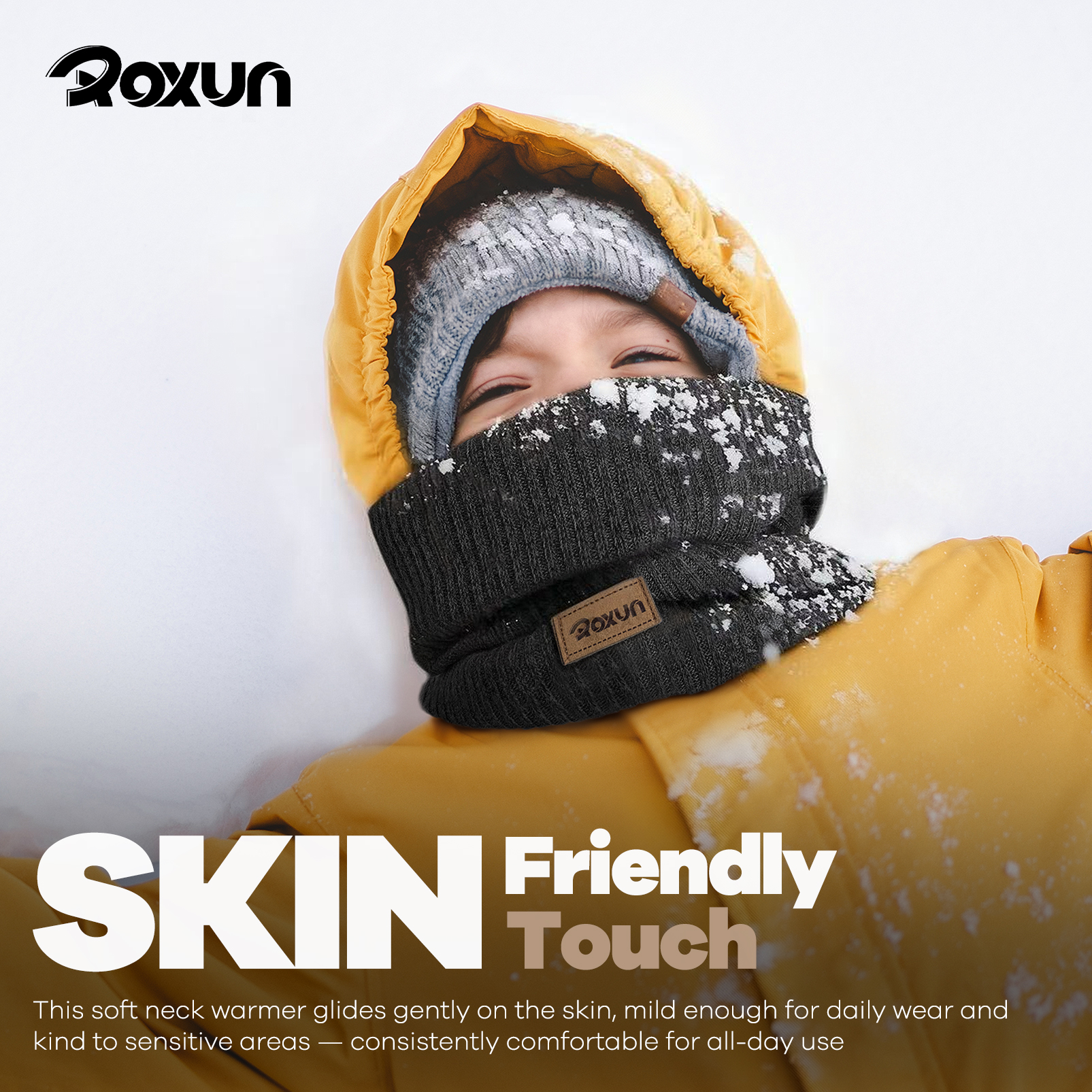 Winter Neck Gaiter, Neck Warmer Cover Ski Gaiters for Men/Women Fleece Thick Elegant Stylish