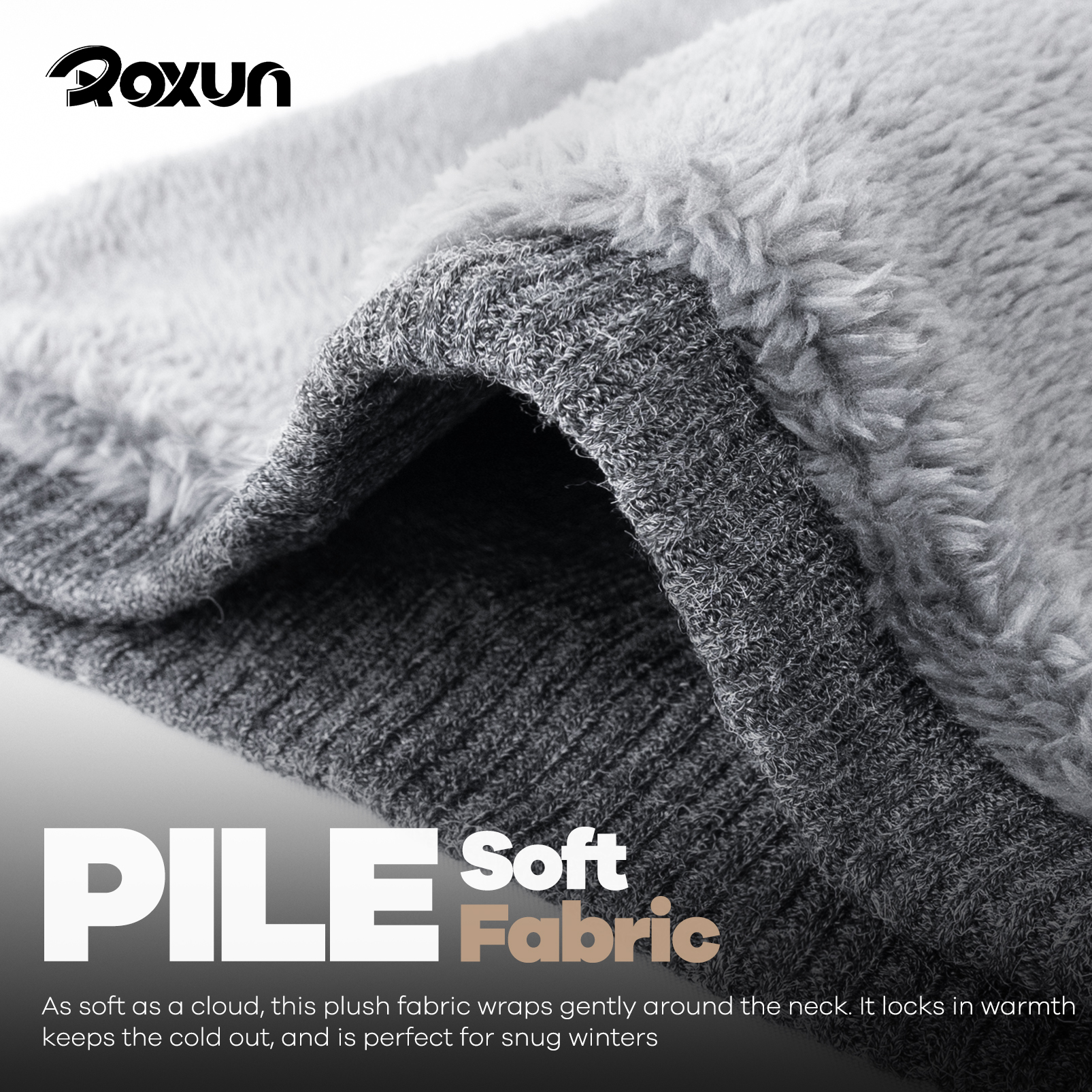 Winter Neck Gaiter, Neck Warmer Cover Ski Gaiters for Men/Women Fleece Thick Elegant Stylish