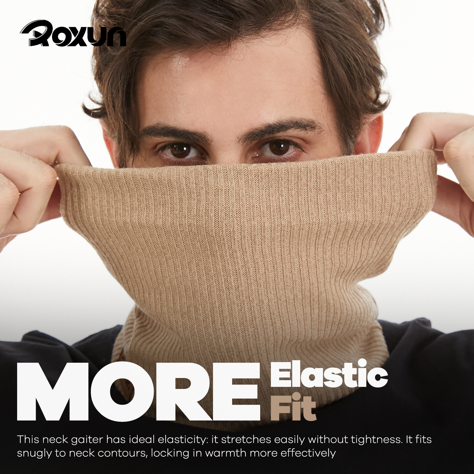 Winter Neck Gaiter, Neck Warmer Cover Ski Gaiters for Men/Women Fleece Thick Elegant Stylish