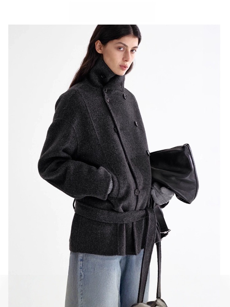 High-Quality Cashmere & Silk Blend Coat