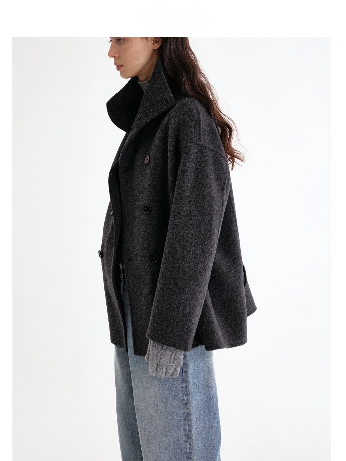 High-Quality Cashmere & Silk Blend Coat