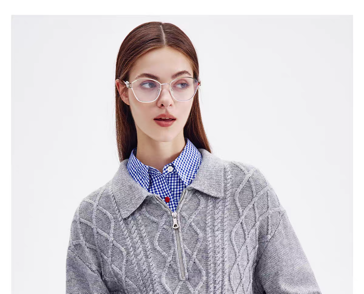 Half-Zip Casual Office Knit Sweater for Autumn & Winter