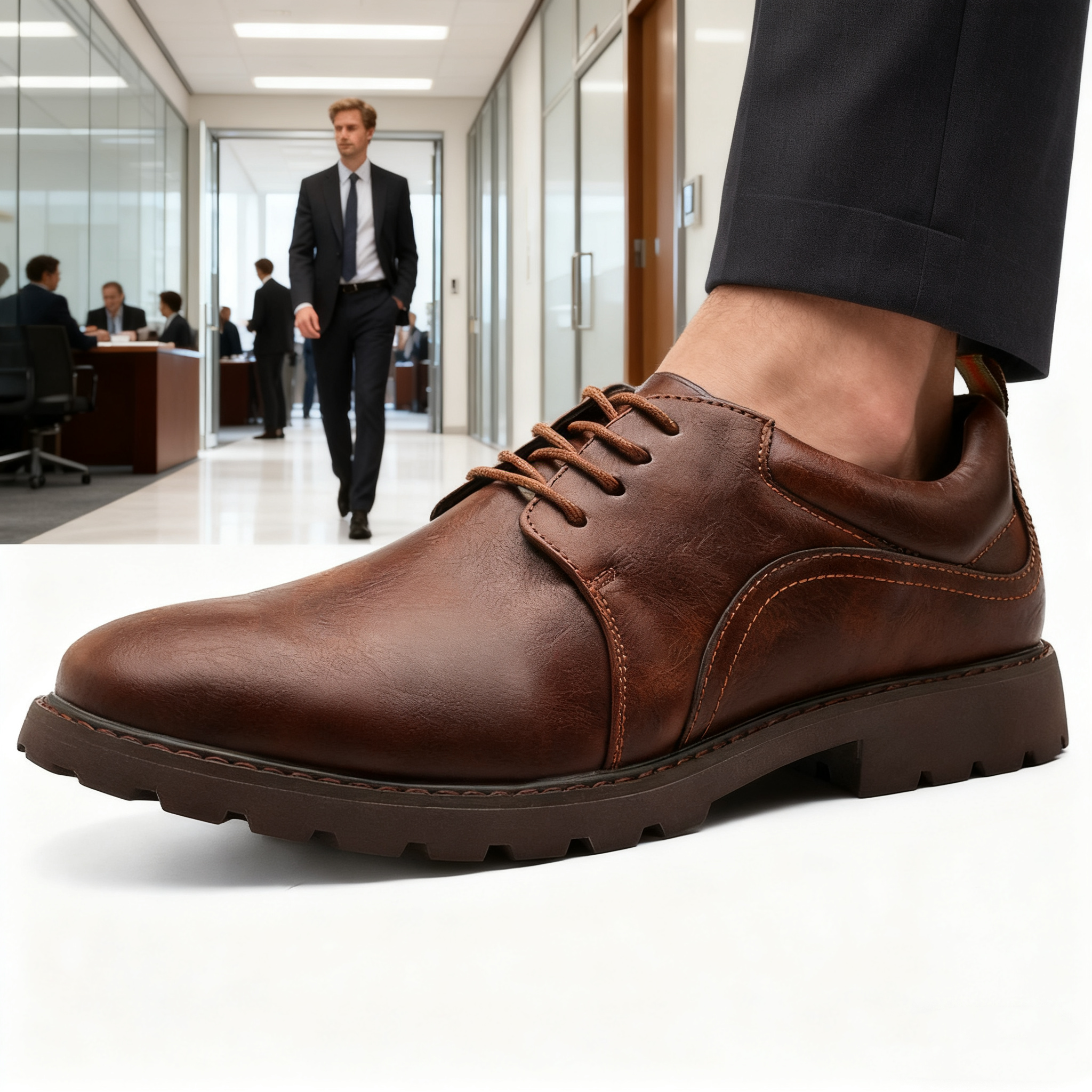 (🔥Sconto del 50% oggi - non lasciartelo sfuggire) - Scarpe selezionate in pelle di vitello di alta qualità - impermeabili e antiscivolo (per lavoro, ufficio, tempo libero e intrattenimento - che uniscono funzionalità e bellezza)