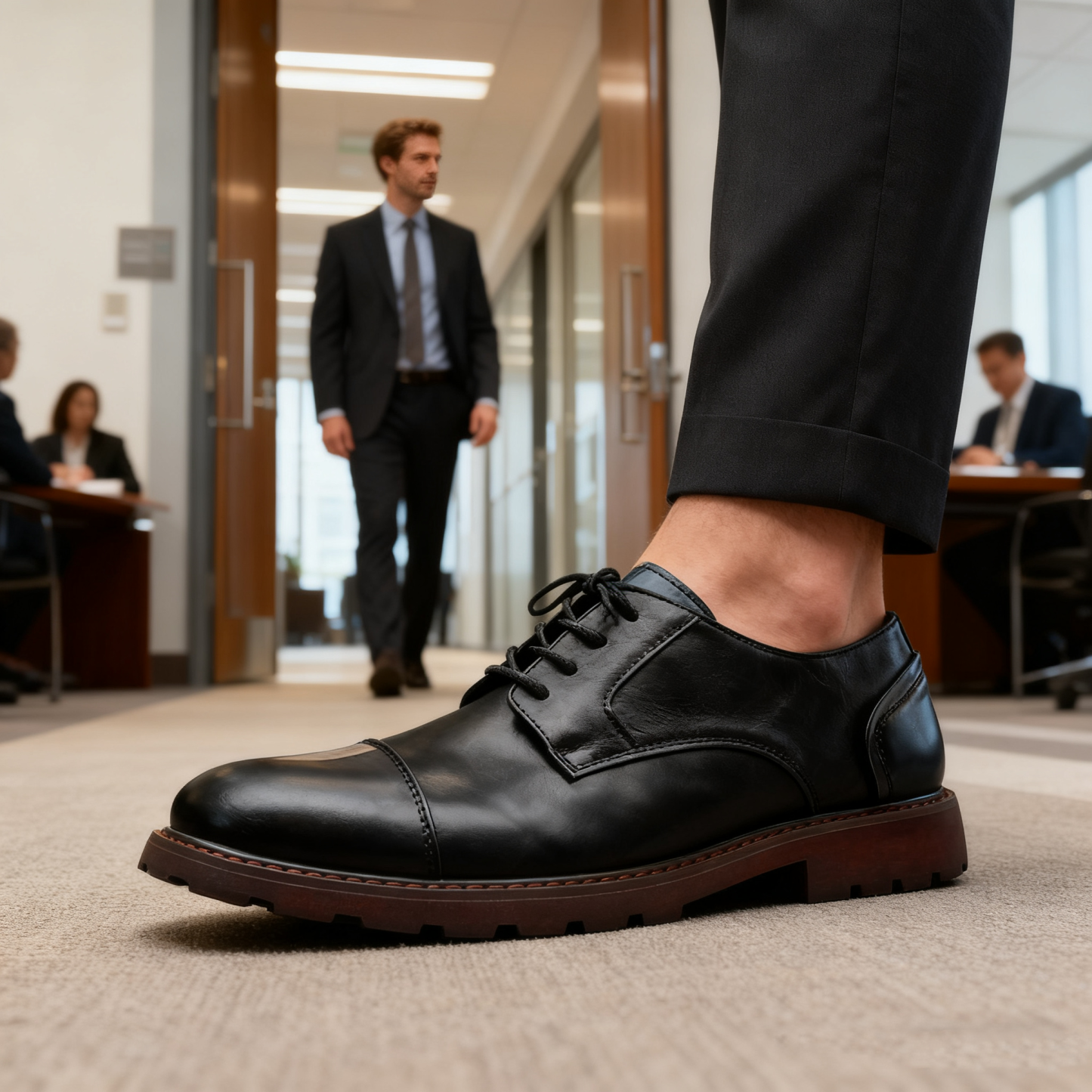 (🔥Sconto del 50% oggi - non lasciartelo sfuggire) - Scarpe selezionate in pelle di vitello di alta qualità - impermeabili e antiscivolo (per lavoro, ufficio, tempo libero e intrattenimento - che uniscono funzionalità e bellezza)