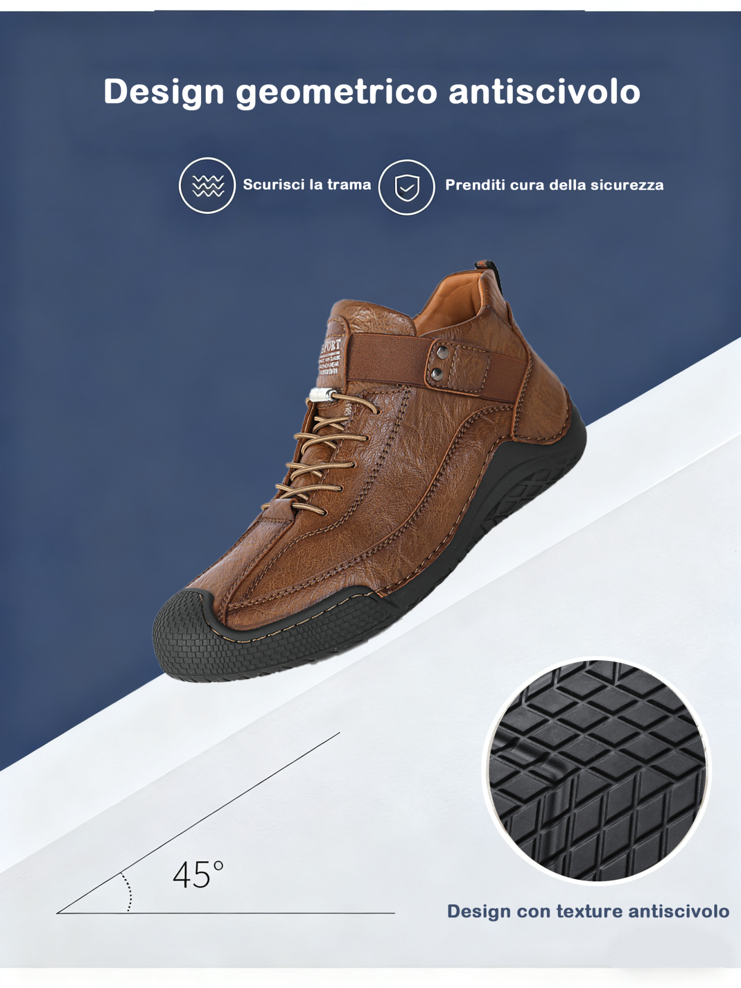 (🔥Sconto del 50% oggi - Non lasciartelo sfuggire!) - 🐂Scarpe comode ed eleganti in pelle di vitello 👞(antiscivolo, supporto plantare per alleviare il dolore)