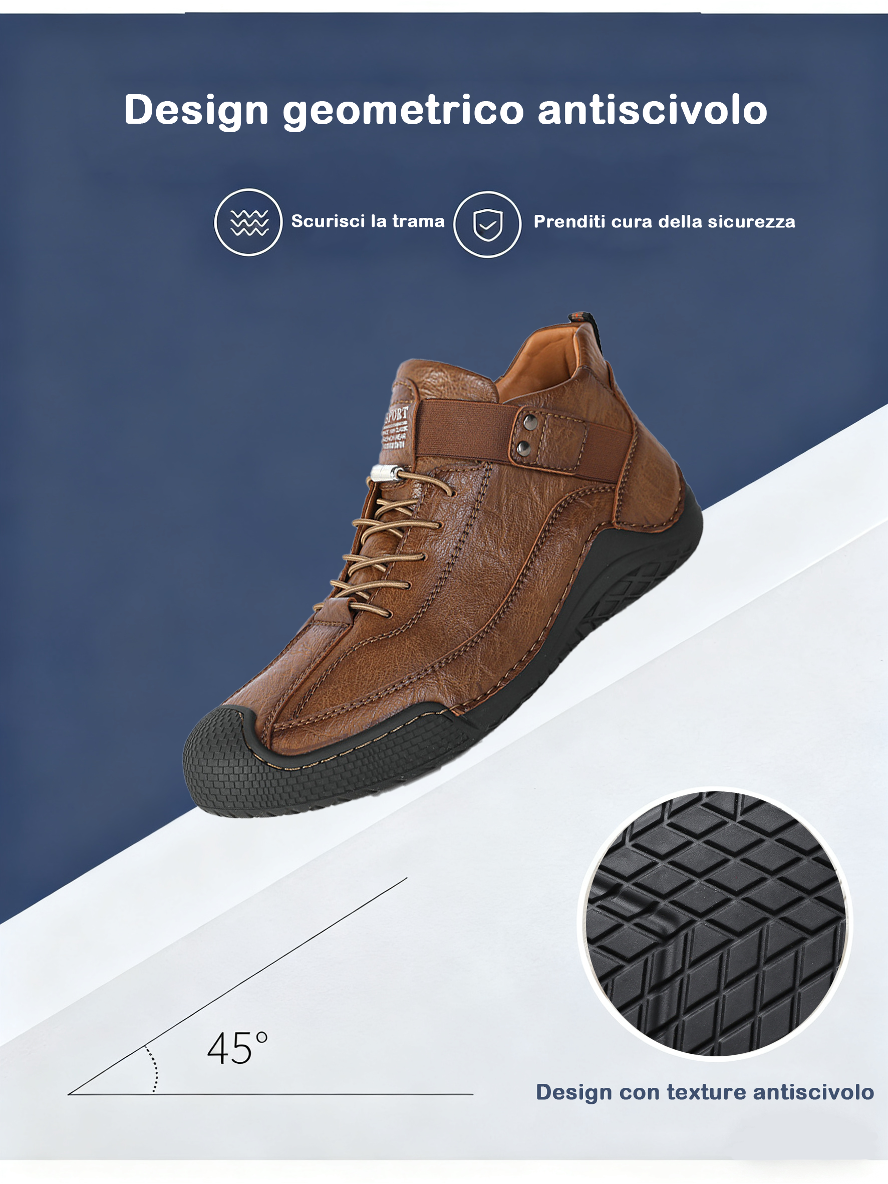 (🔥Sconto del 50% oggi - Non lasciartelo sfuggire!) - 🐂Scarpe comode ed eleganti in pelle di vitello 👞(antiscivolo, supporto plantare per alleviare il dolore)