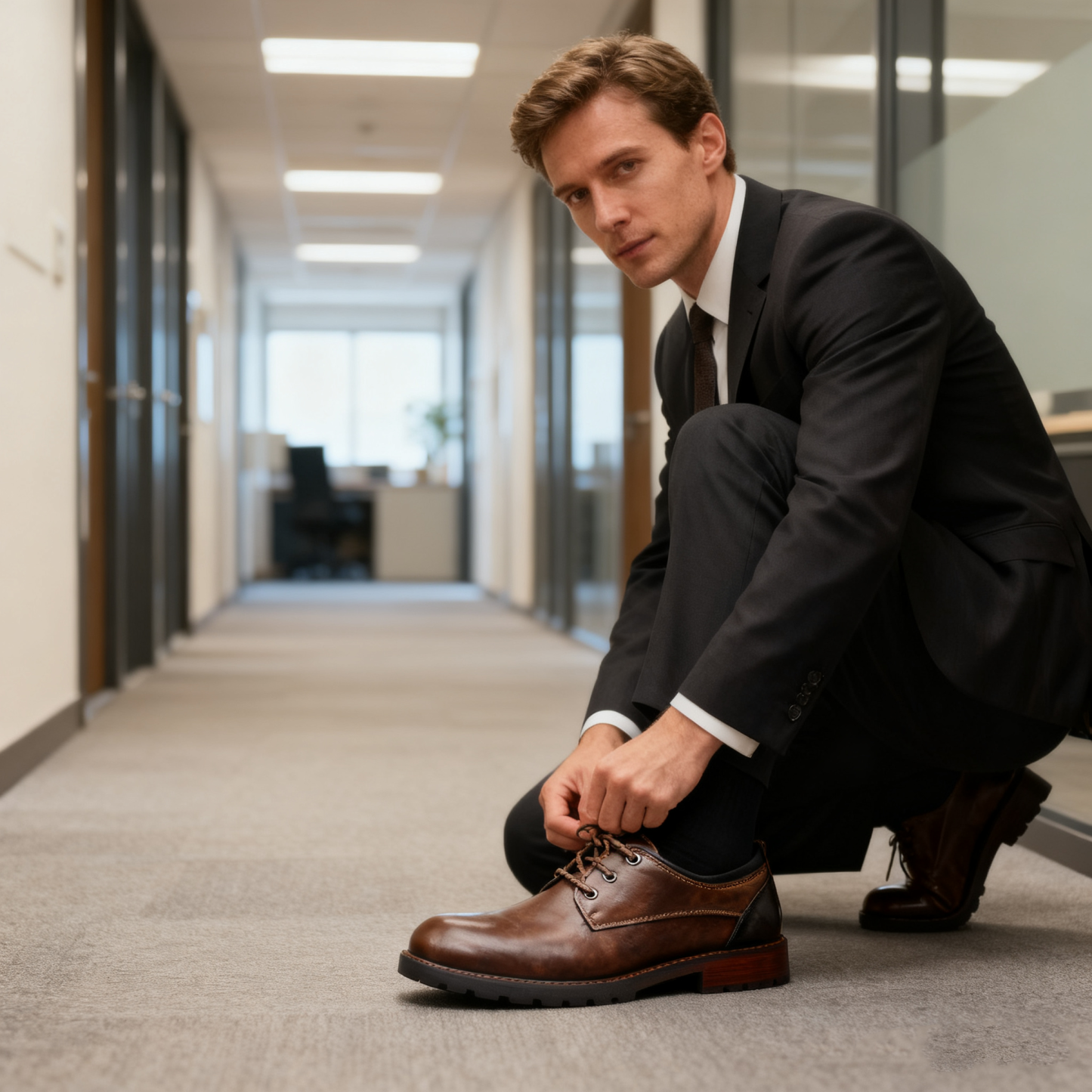 (🔥Sconto del 50% oggi - non lasciartelo sfuggire) - Scarpe selezionate in pelle di vitello di alta qualità - impermeabili e antiscivolo (per lavoro, ufficio, tempo libero e intrattenimento - che uniscono funzionalità e bellezza)