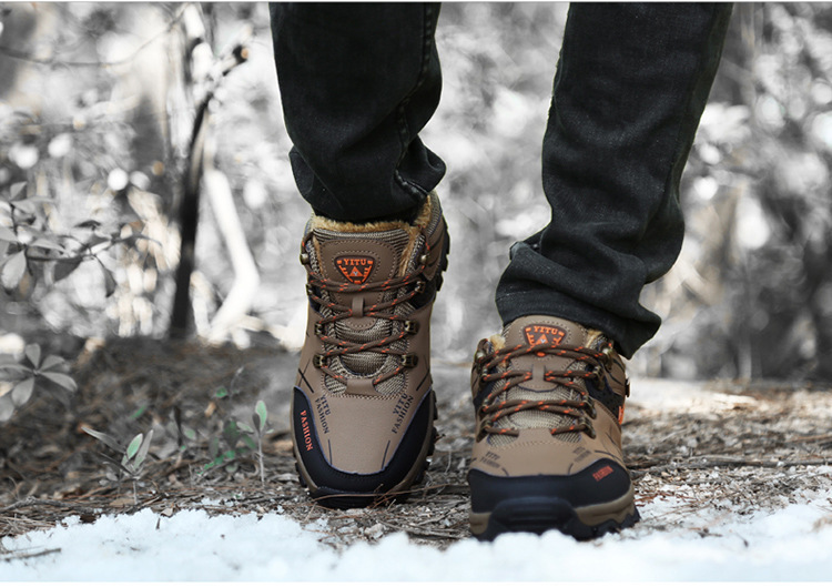 ⏰【Sconto del 50% oggi - Non perderti l'occasione!】Scarpe da trekking ergonomiche - Pelle di qualità aeronautica + versione calda disponibile 👞Supporto dell'arco plantare per una camminata facile