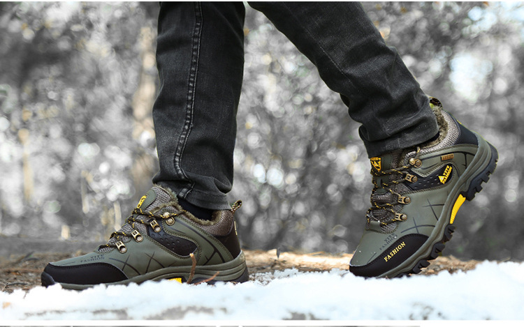 ⏰【Sconto del 50% oggi - Non perderti l'occasione!】Scarpe da trekking ergonomiche - Pelle di qualità aeronautica + versione calda disponibile 👞Supporto dell'arco plantare per una camminata facile