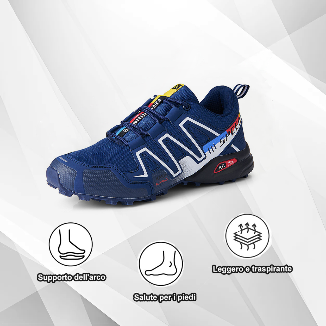 (🔥Sconto del 50% oggi - acquista ora!)Luymen Scarpe da trekking sportive alla moda per la corsa all'aperto - anti-collisione e resistenti all'usura ergonomiche！