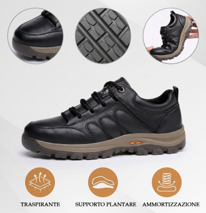 ⏰Sconto del 50% oggi!🔥- Scarpe in pelle di vitello italiana, morbide e comode - Design ergonomico - impermeabile e antiscivolo