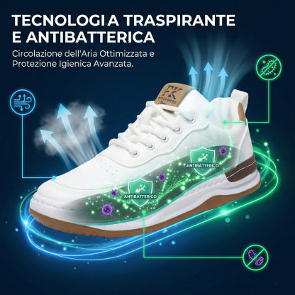 [🔥Sconto 50%]Dress Sneakers in Vera Pelle - Comfort Assoluto e Supporto Arco Plantare - Impermeabili & Antiscivolo