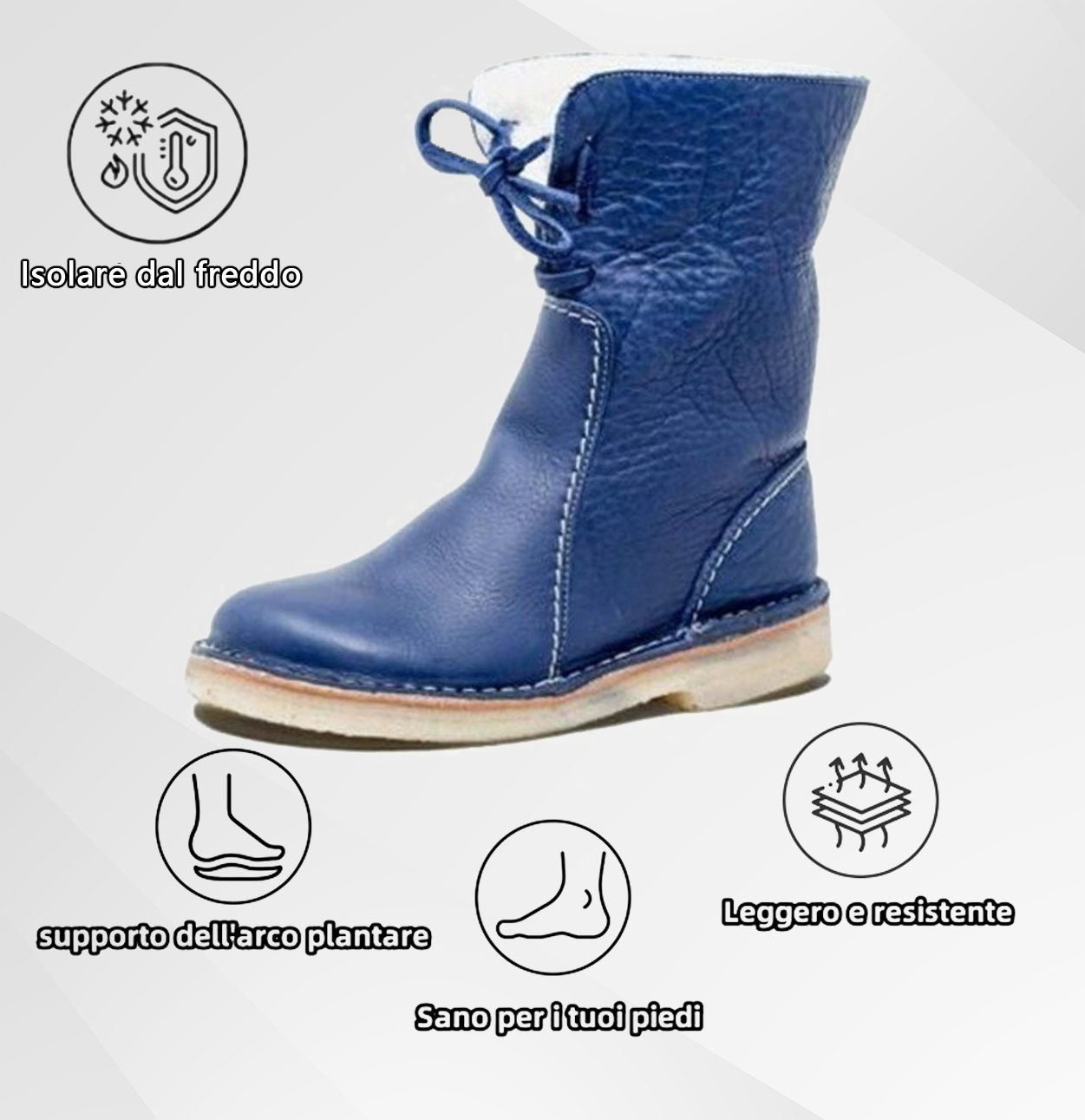 (🔥Sconto del 50% a tempo limitato - Non lasciartelo sfuggire!)⏰ - Stivali in pelle calda, morbidi e comodi in stile retrò (con supporto plantare per camminare più facilmente)