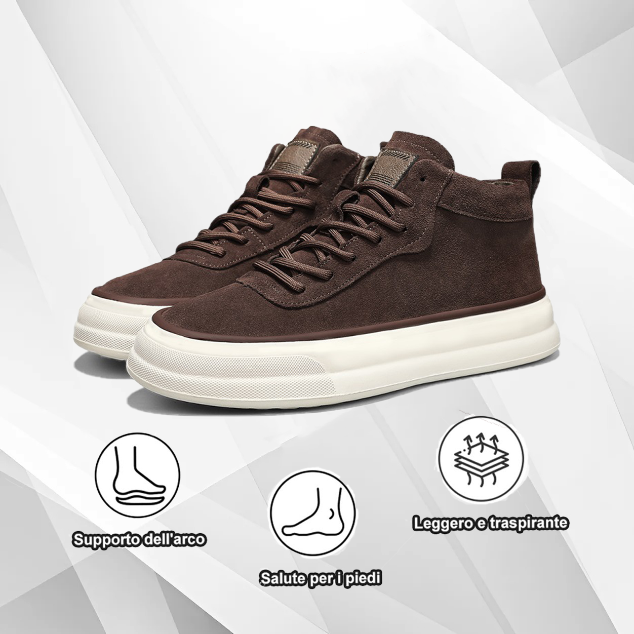 (🔥Sconto del 50% oggi - non lasciartelo sfuggire) - Scarpe casual ortopediche in pelle scamosciata di maiale - Eleganti e versatili (design ergonomico per piedi comodi)