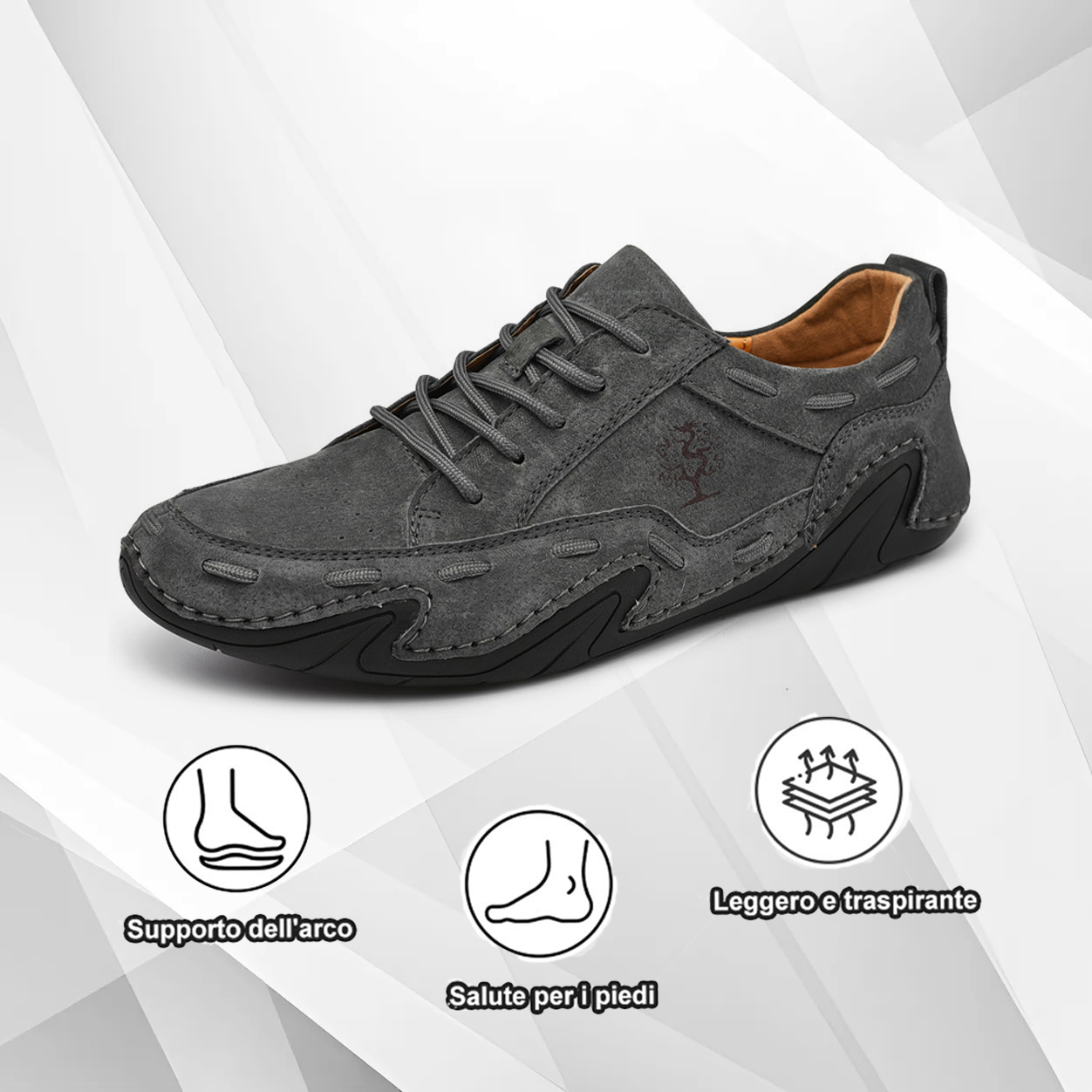 (🔥Sconto del 50% oggi - non perdertelo) - Scarpe italiane in pelle cucite a mano, morbide e comode