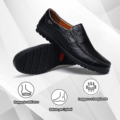 (🔥Sconto del 50% oggi - non perdertelo) - Mocassini slip-on italiani morbidi e comodi in pelle di vitello