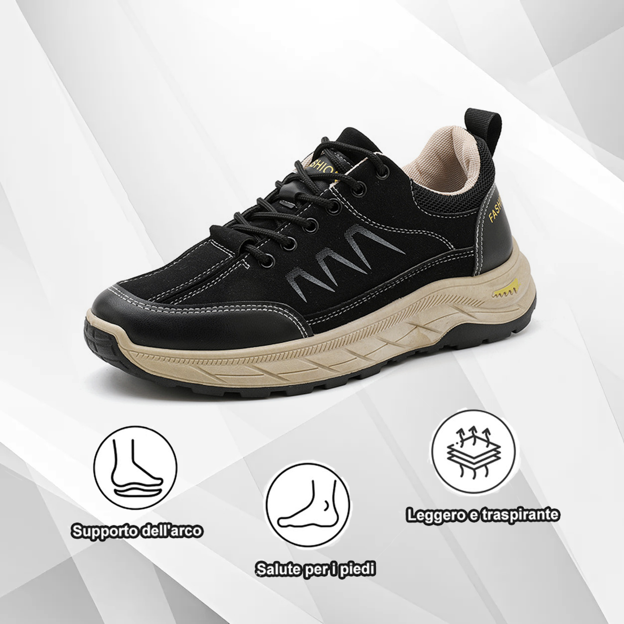 (🔥Sconto del 50% oggi - non lasciartelo sfuggire) - Scarpe da ginnastica ortopediche morbide e comode - Design ergonomico - Adatte per escursionismo, corsa, moda casual (facile sollievo dal dolore ai piedi)