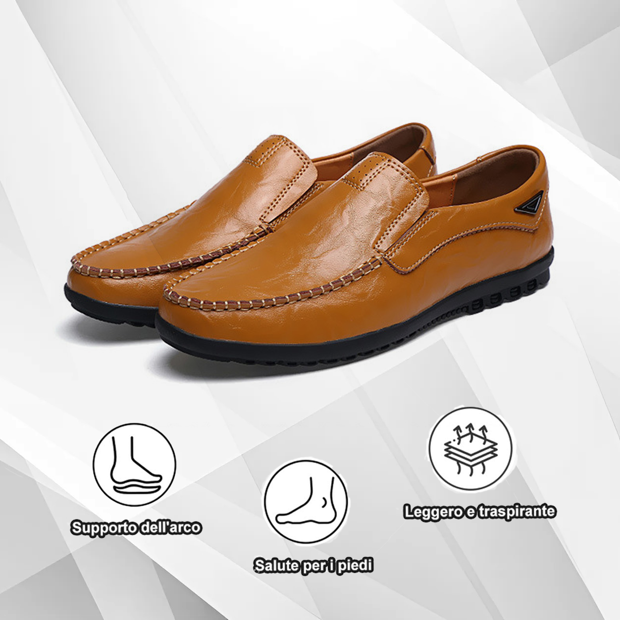 (🔥Sconto del 50% oggi - non perdertelo) - Mocassini slip-on italiani morbidi e comodi in pelle di vitello