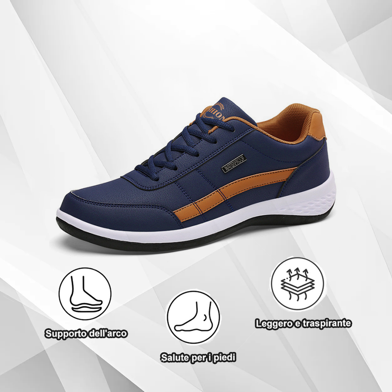 (🔥Sconto del 50% oggi - non lasciartelo sfuggire) - Scarpe ortopediche italiane morbide e comode (supporto dell'arco plantare - ottime per stare in piedi e camminare tutto il giorno)