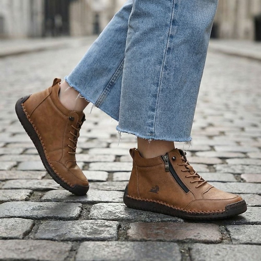 (🔥 Sconto del 50% - Non lasciartelo sfuggire!) Scarpe selezionate in pelle di vitello - scarpe ortopediche - 👞 - resistenti, antiscivolo e impermeabili (supporto dell'arco plantare, sollievo dal dolore, unisex)