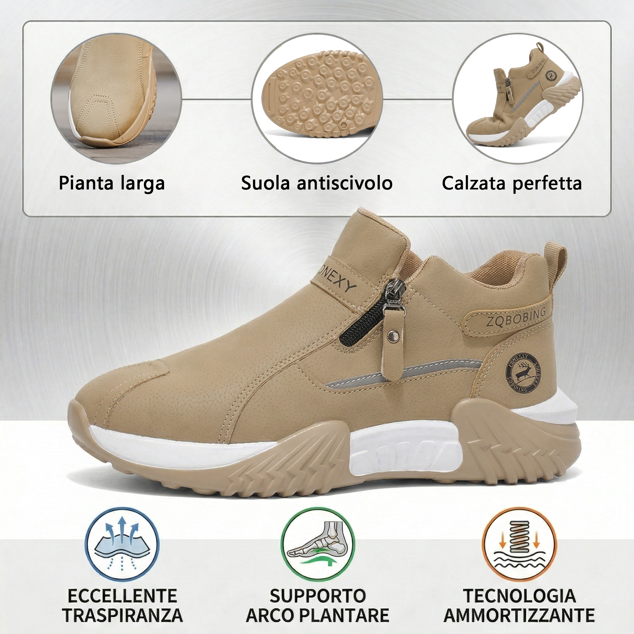 🔥 Solo per oggi: -60% su tutto! ⏰Scarpe da camminata ergonomiche: morbide, ammortizzate, antiscivolo, con supporto dell'arco plantare e facili da indossare.