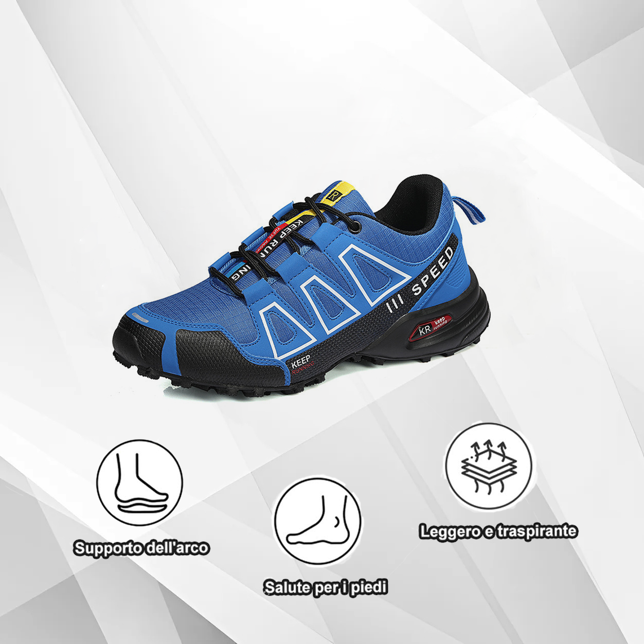 (🔥Sconto del 50% oggi - acquista ora!)Luymen Scarpe da trekking sportive alla moda per la corsa all'aperto - anti-collisione e resistenti all'usura ergonomiche！