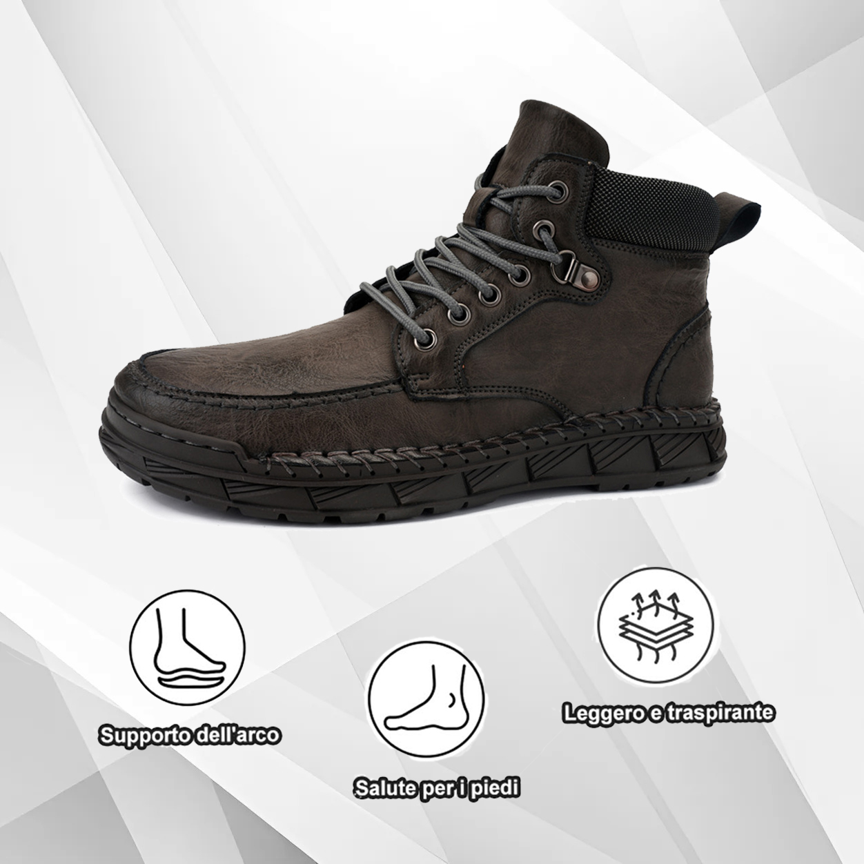 (🔥50% di sconto oggi - prendilo!) Scarpe ortopediche premium ed eleganti 👞 - Design ergonomico per alleviare il dolore