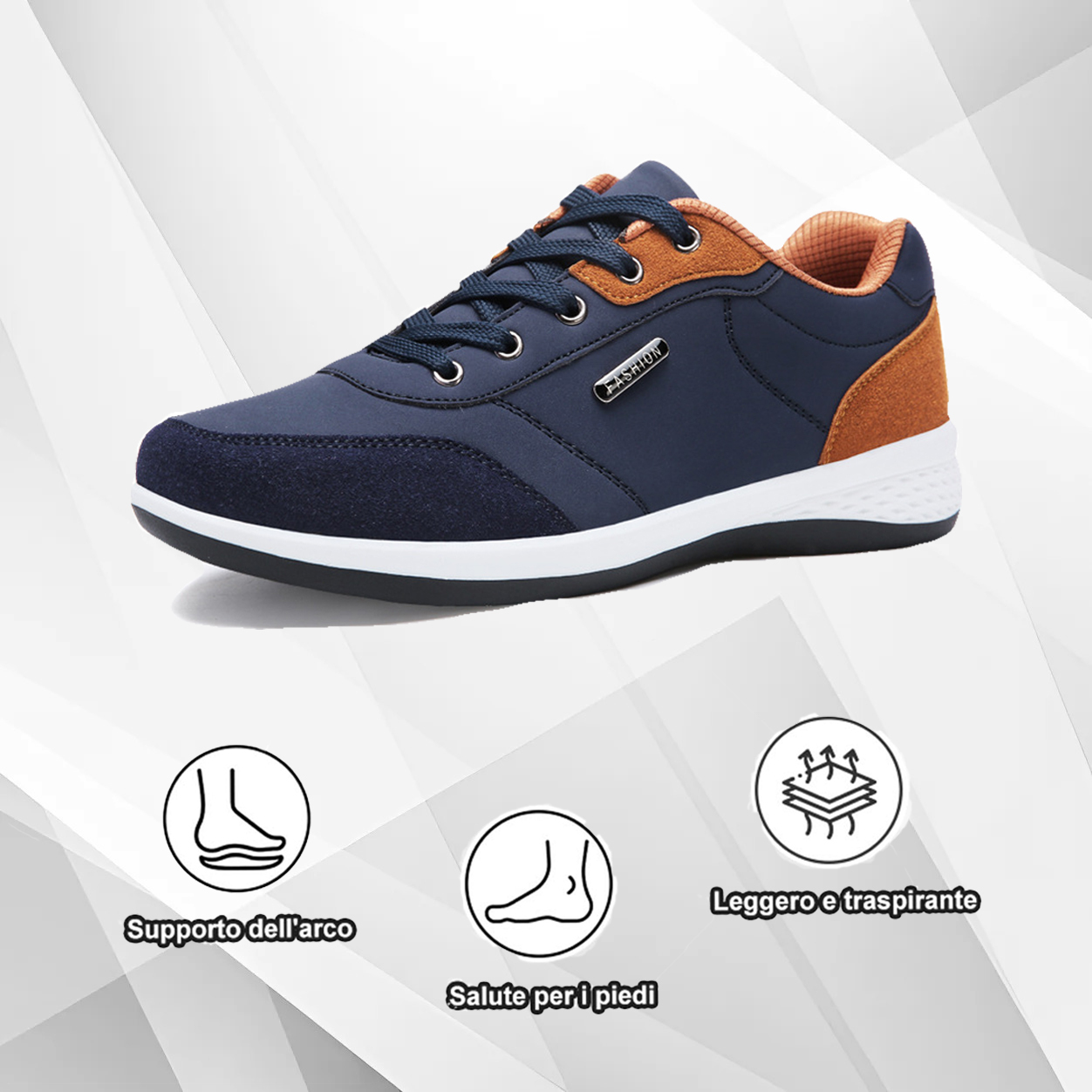 (🔥50% di sconto oggi - prendilo!) Scarpe ortopediche premium ed eleganti 👞 - Design ergonomico per alleviare il dolore