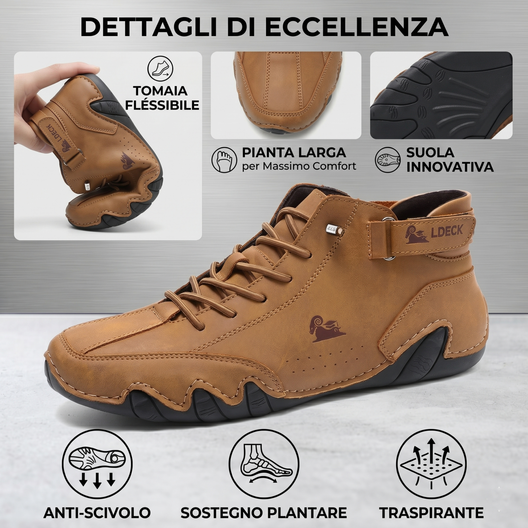 🔥 Sconto del 50% - Non lasciartelo sfuggire!Scarpe Casual con Supporto Ergonomico - Facili da Indossare e Suola Sicura Antiscivolo - unisex.