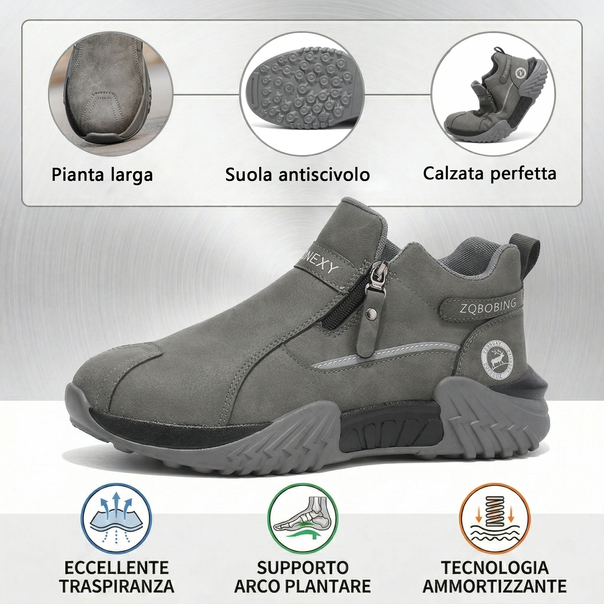 🔥 Solo per oggi: -60% su tutto! ⏰Scarpe da camminata ergonomiche: morbide, ammortizzate, antiscivolo, con supporto dell'arco plantare e facili da indossare.