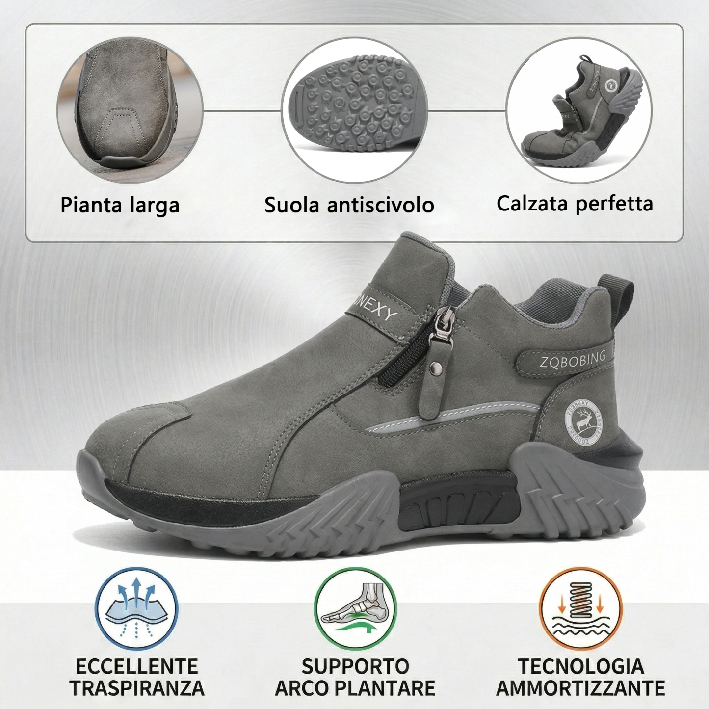 🔥 Solo per oggi: -60% su tutto! ⏰Scarpe da camminata ergonomiche: morbide, ammortizzate, antiscivolo, con supporto dell'arco plantare e facili da indossare.