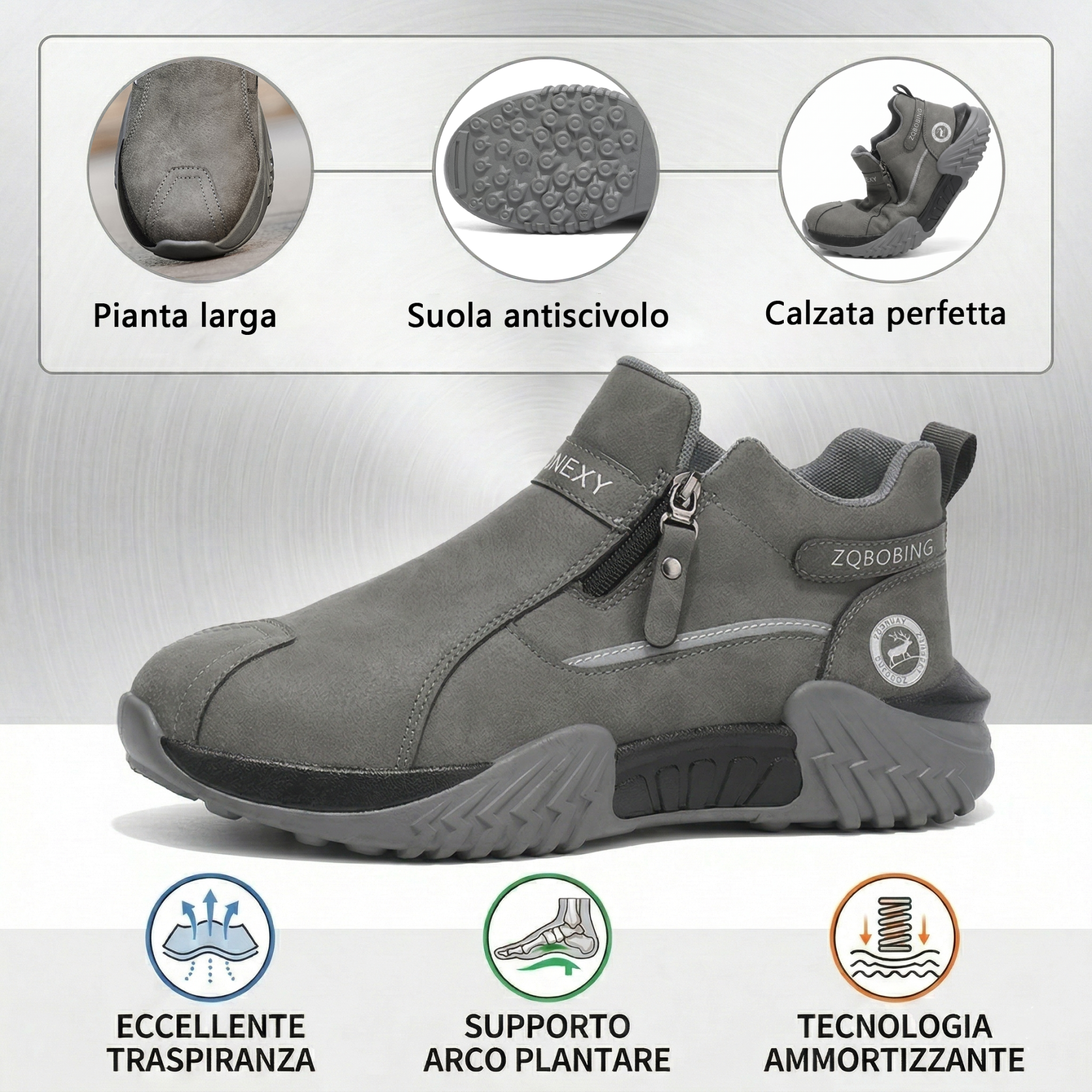 🔥 Solo per oggi: -60% su tutto! ⏰Scarpe da camminata ergonomiche: morbide, ammortizzate, antiscivolo, con supporto dell'arco plantare e facili da indossare.