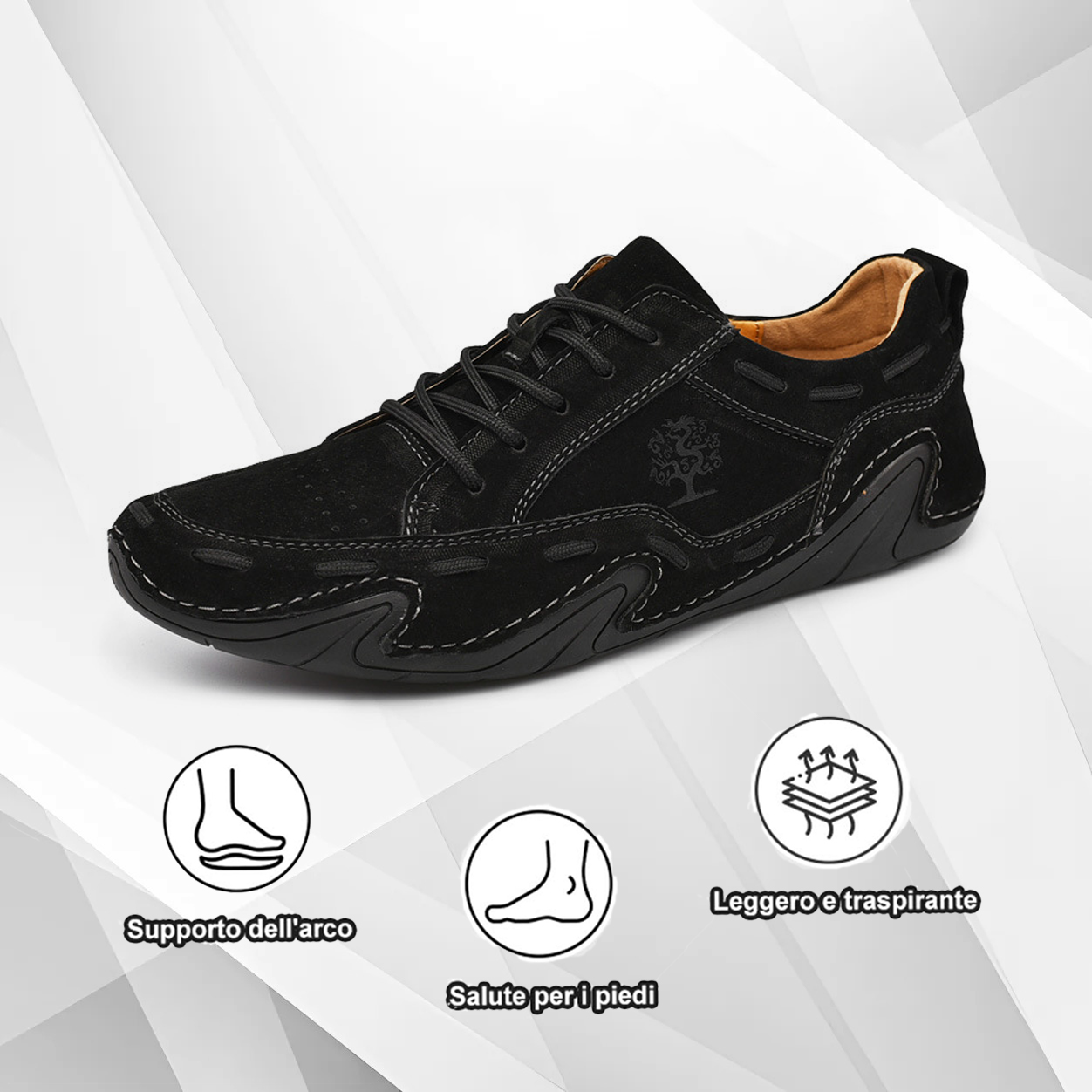 (🔥Sconto del 50% oggi - non perdertelo) - Scarpe italiane in pelle cucite a mano, morbide e comode