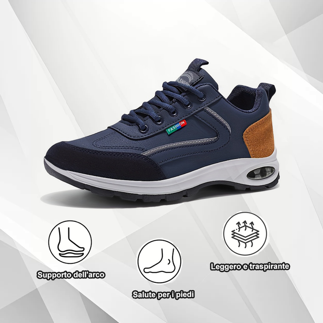 (🔥Sconto del 50% oggi - non perderlo) - Sneakers leggere in pelle (- Morbide e comode - Unisex)