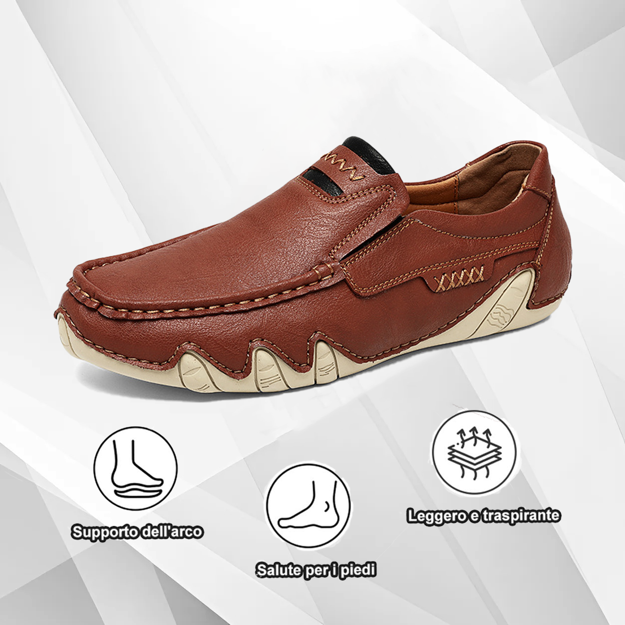 (🔥Sconto del 50% oggi - non lasciartelo sfuggire) - Scarpe leggere in pelle di vitello - Design ergonomico (eccellente supporto, durata e comfort)