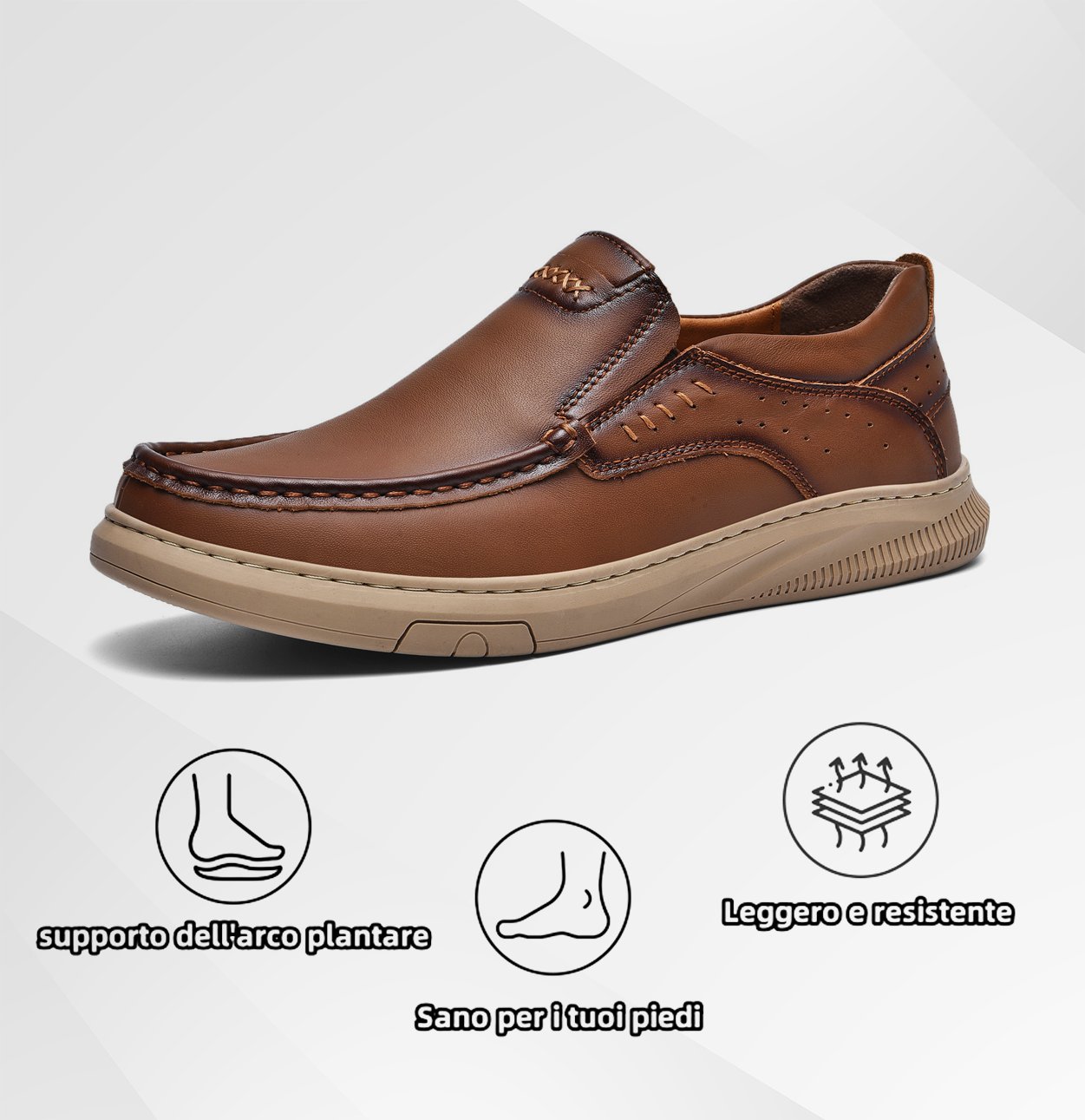 (🎉Sconto del 50% a tempo limitato - non lasciartelo sfuggire) - Scarpe ortopediche da uomo realizzate in pelle di vitello australiana✅ Camminata confortevole e sollievo dal dolore