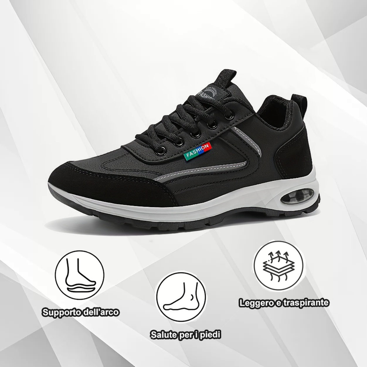 (🔥Sconto del 50% oggi - non perderlo) - Sneakers leggere in pelle (- Morbide e comode - Unisex)