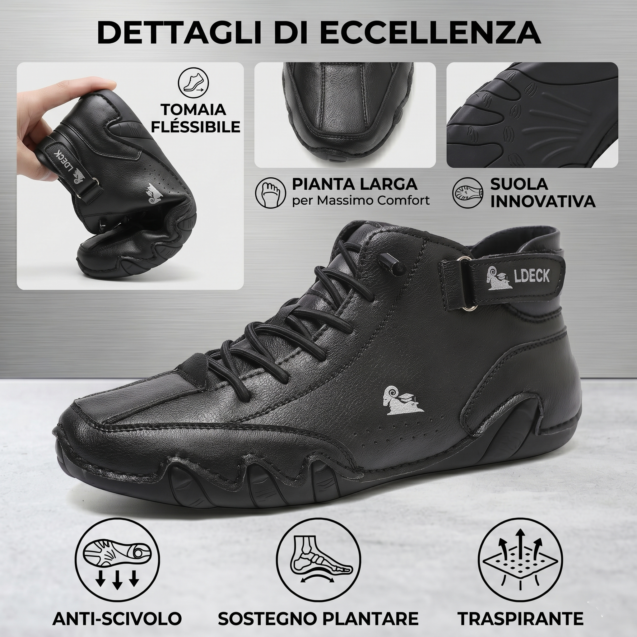 🔥 Sconto del 50% - Non lasciartelo sfuggire!Scarpe Casual con Supporto Ergonomico - Facili da Indossare e Suola Sicura Antiscivolo - unisex.