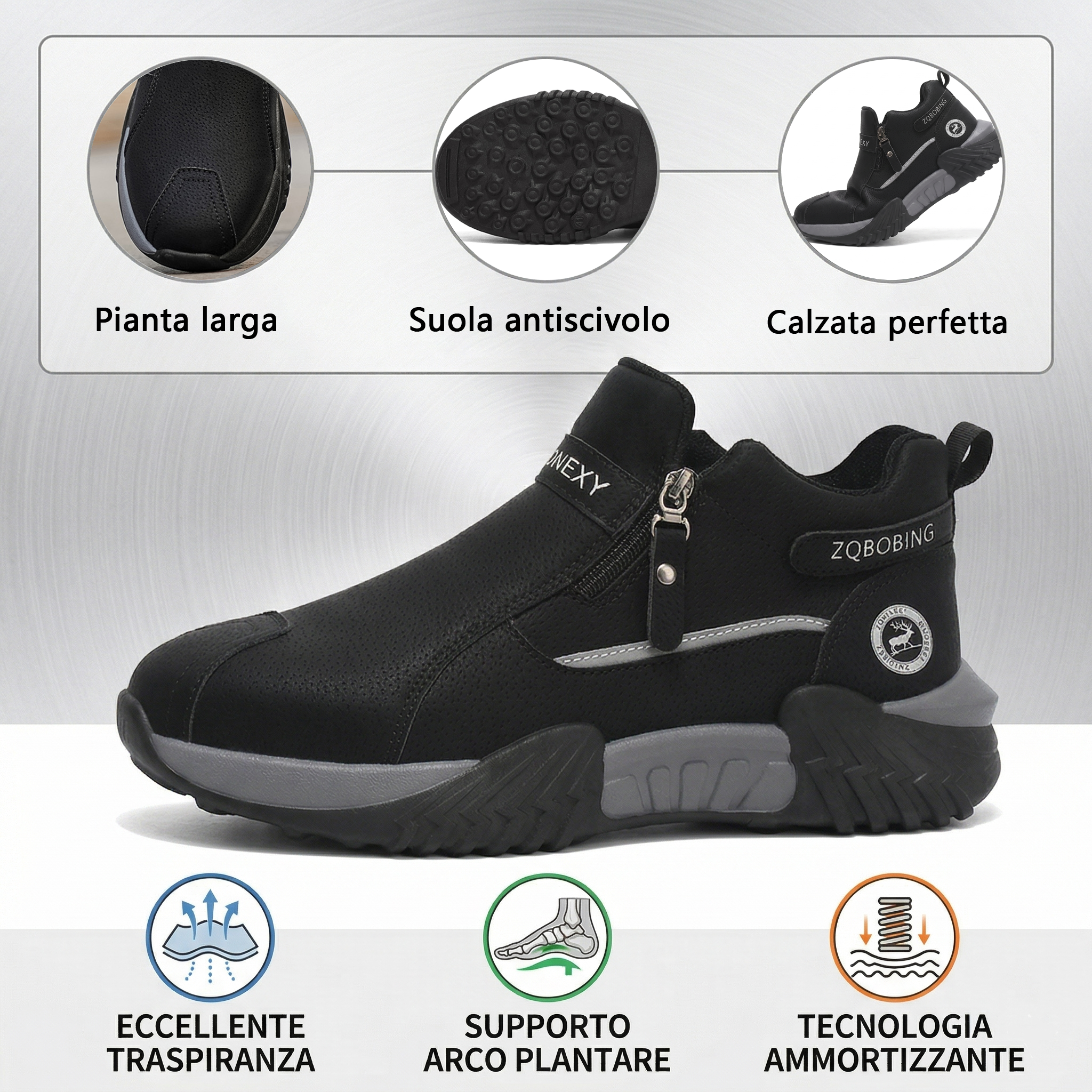 🔥 Solo per oggi: -60% su tutto! ⏰Scarpe da camminata ergonomiche: morbide, ammortizzate, antiscivolo, con supporto dell'arco plantare e facili da indossare.