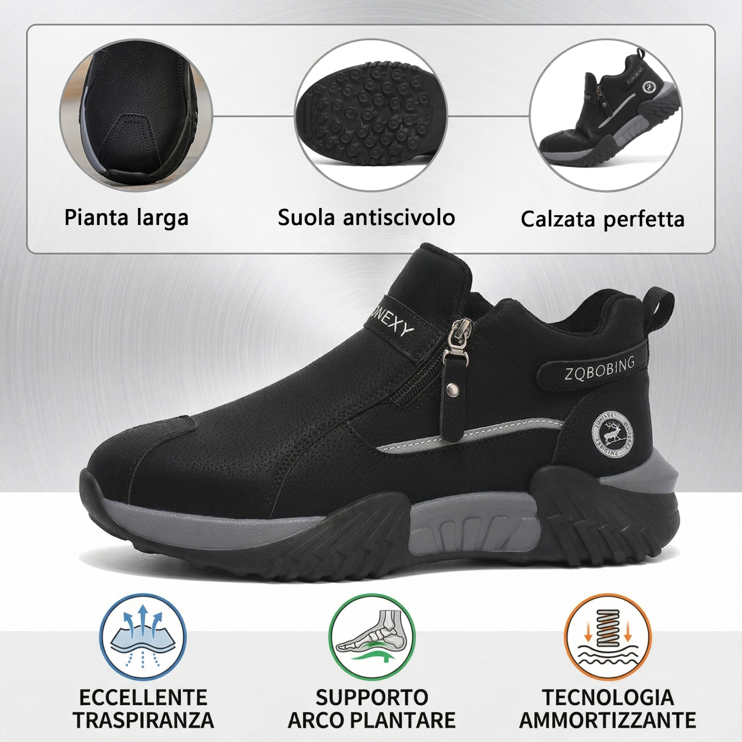 🔥 Solo per oggi: -60% su tutto! ⏰Scarpe da camminata ergonomiche: morbide, ammortizzate, antiscivolo, con supporto dell'arco plantare e facili da indossare.
