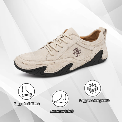 (🔥Sconto del 50% oggi - non perdertelo) - Scarpe italiane in pelle cucite a mano, morbide e comode