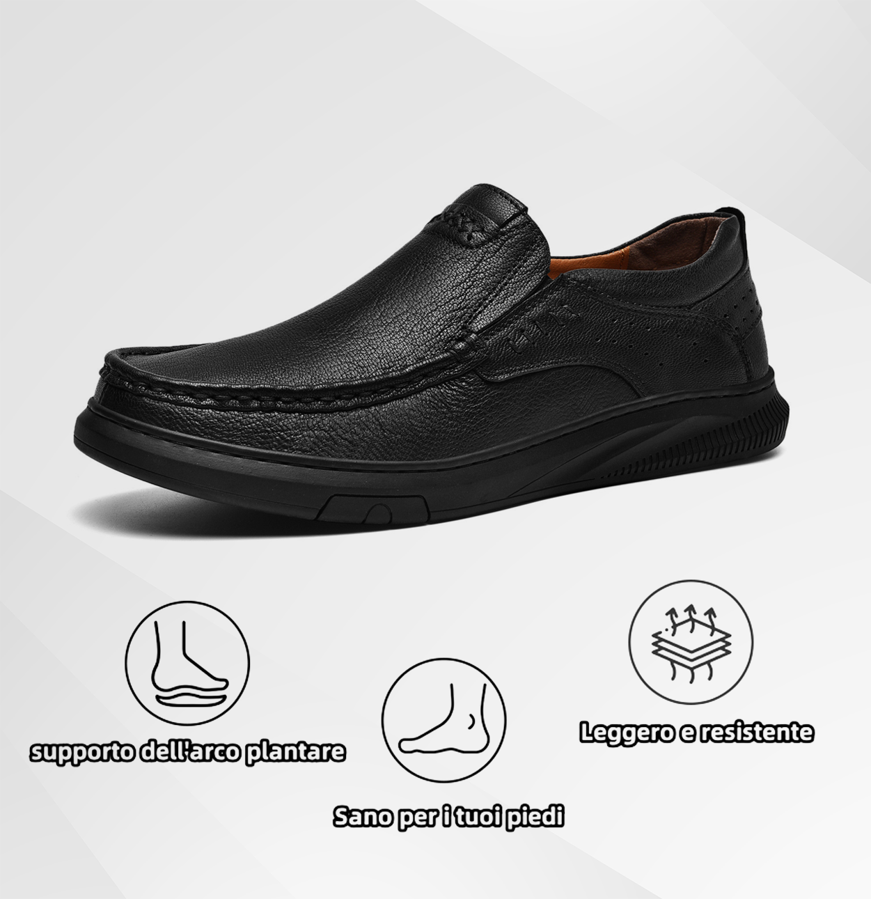 (🎉Sconto del 50% a tempo limitato - non lasciartelo sfuggire) - Scarpe ortopediche da uomo realizzate in pelle di vitello australiana✅ Camminata confortevole e sollievo dal dolore