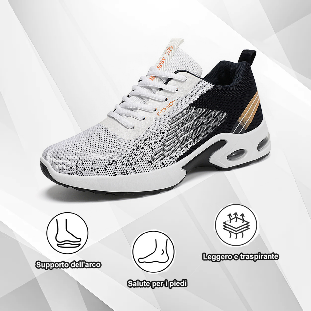 (🔥Sconto del 50% oggi - non lasciartelo sfuggire) - Scarpe ortopediche morbide e comode - Design ergonomico - Facilitano l'esercizio fisico (alleviano facilmente il dolore ai piedi)