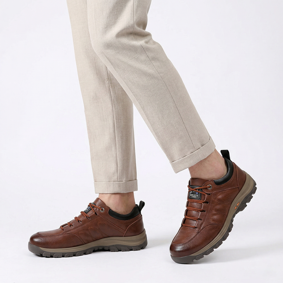 ⏰Sconto del 50% oggi!🔥- Scarpe in pelle di vitello italiana, morbide e comode - Design ergonomico - impermeabile e antiscivolo